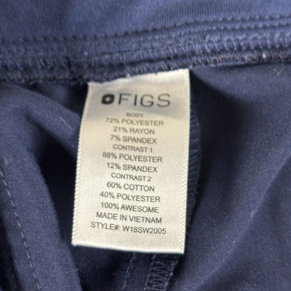 Figs Jogger Pants Women's Medium Navy Blue Technical Collection Scrub Athletic M - Picture 10 of 12
